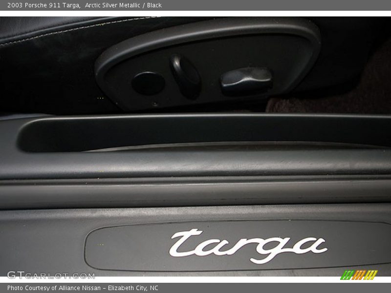 Arctic Silver Metallic / Black 2003 Porsche 911 Targa