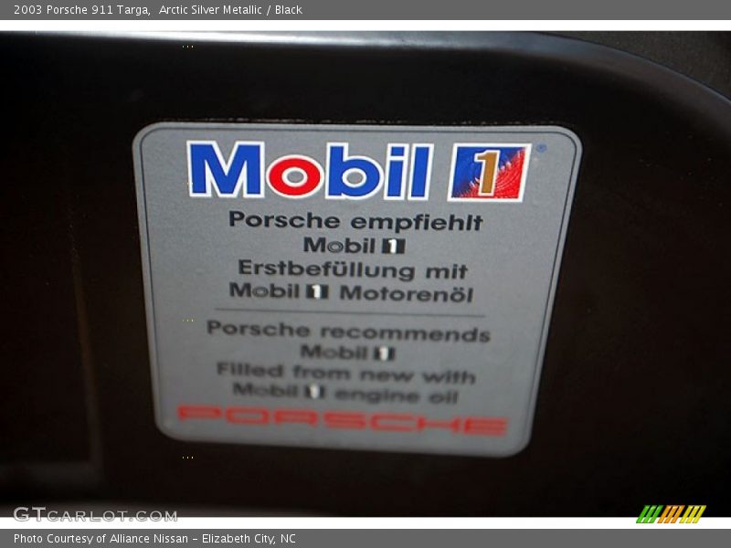 Arctic Silver Metallic / Black 2003 Porsche 911 Targa