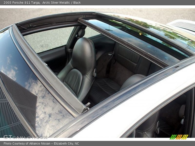 Arctic Silver Metallic / Black 2003 Porsche 911 Targa