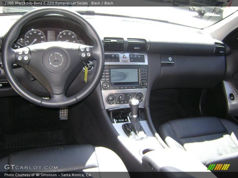 Black / Black 2005 Mercedes-Benz C 230 Kompressor Sedan