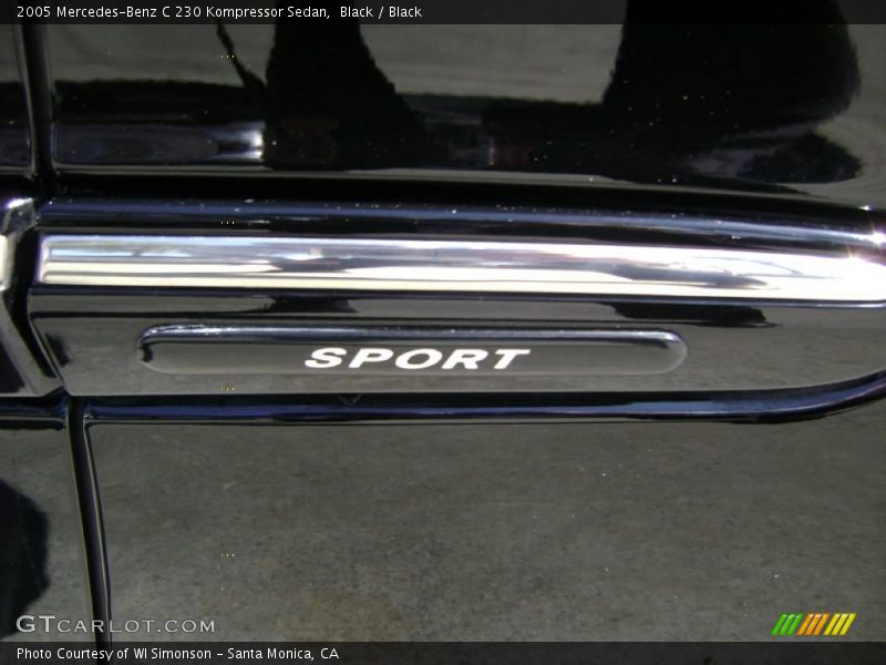 Black / Black 2005 Mercedes-Benz C 230 Kompressor Sedan