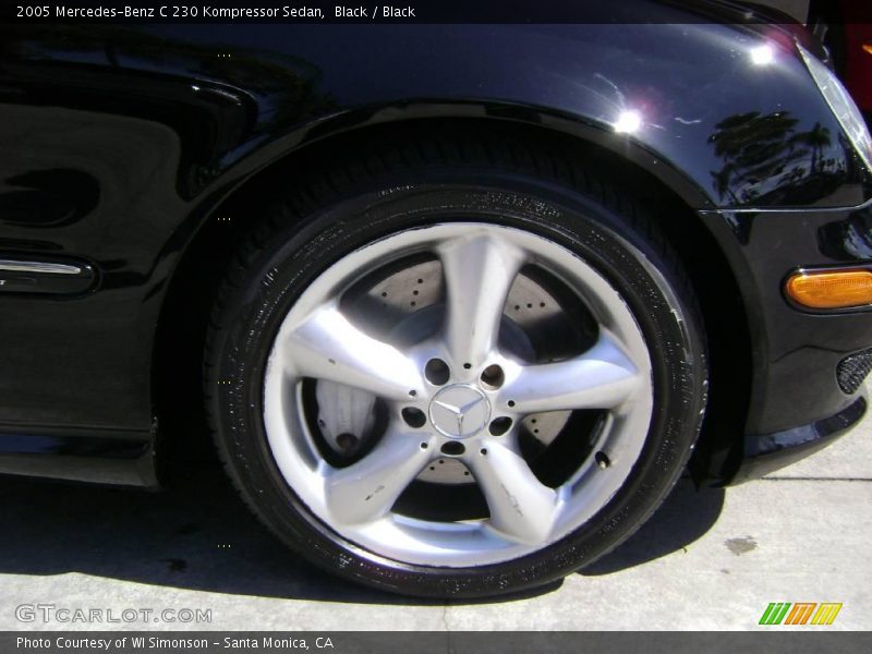 Black / Black 2005 Mercedes-Benz C 230 Kompressor Sedan