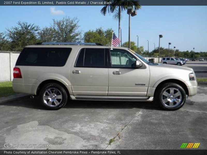 Pueblo Gold Metallic / Charcoal Black 2007 Ford Expedition EL Limited