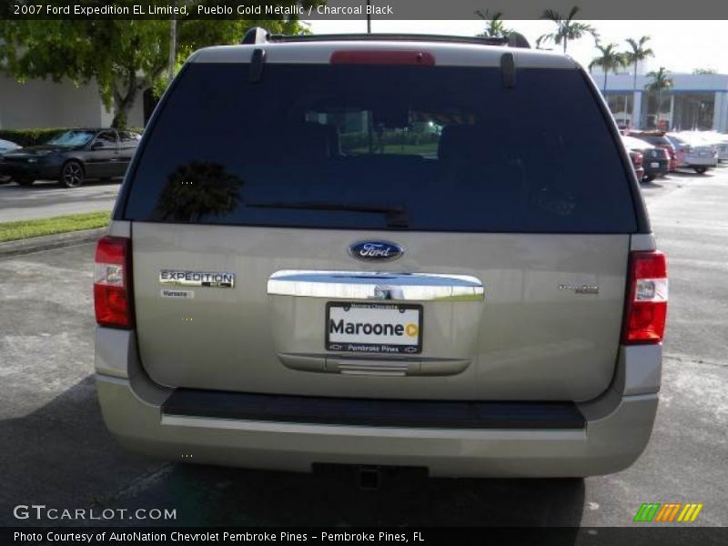 Pueblo Gold Metallic / Charcoal Black 2007 Ford Expedition EL Limited