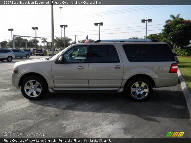 Pueblo Gold Metallic / Charcoal Black 2007 Ford Expedition EL Limited