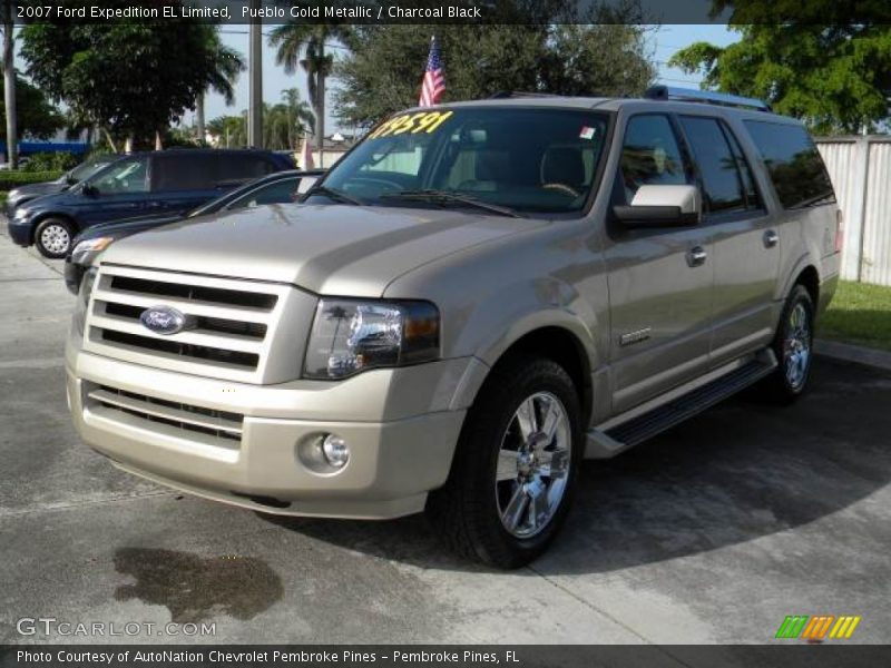 Pueblo Gold Metallic / Charcoal Black 2007 Ford Expedition EL Limited