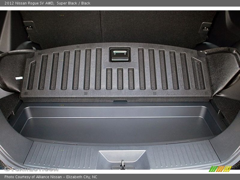 Super Black / Black 2012 Nissan Rogue SV AWD