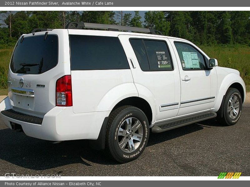 Avalanche White / Cafe Latte 2012 Nissan Pathfinder Silver