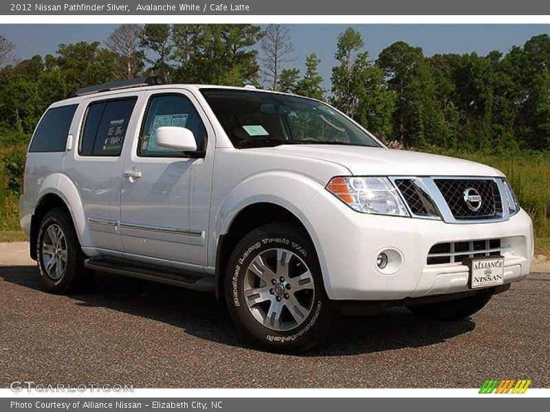Avalanche White / Cafe Latte 2012 Nissan Pathfinder Silver
