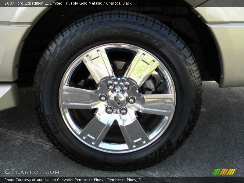Pueblo Gold Metallic / Charcoal Black 2007 Ford Expedition EL Limited