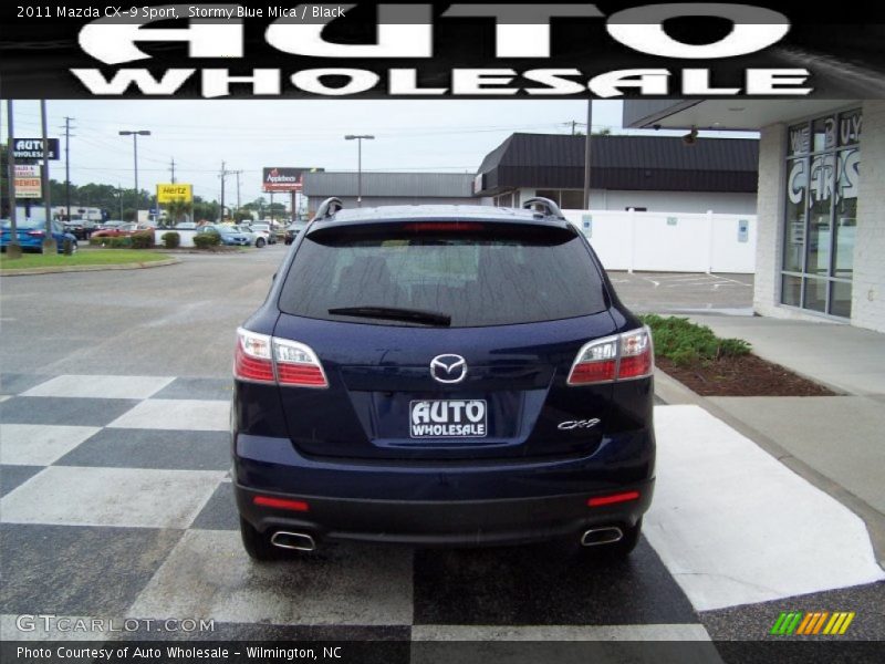 Stormy Blue Mica / Black 2011 Mazda CX-9 Sport