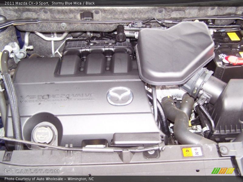 Stormy Blue Mica / Black 2011 Mazda CX-9 Sport