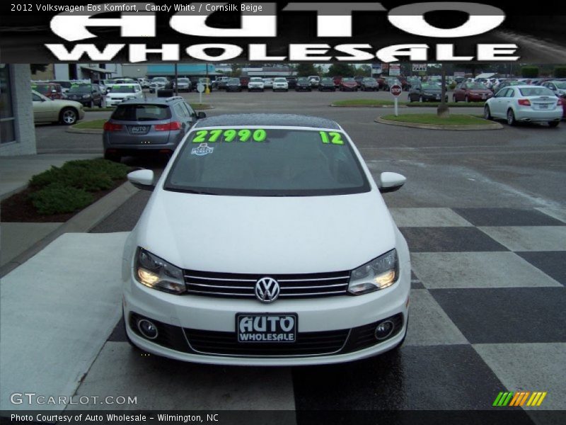 Candy White / Cornsilk Beige 2012 Volkswagen Eos Komfort