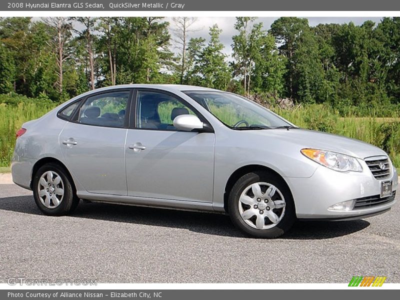 QuickSilver Metallic / Gray 2008 Hyundai Elantra GLS Sedan