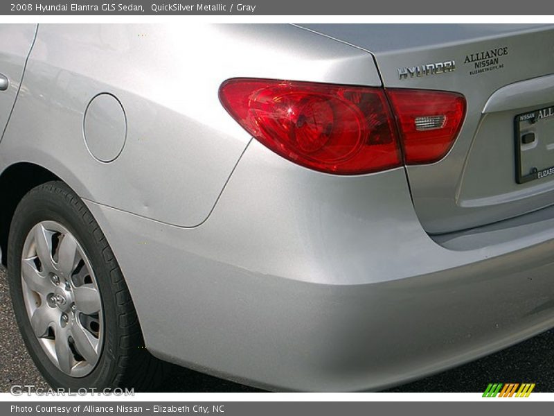 QuickSilver Metallic / Gray 2008 Hyundai Elantra GLS Sedan