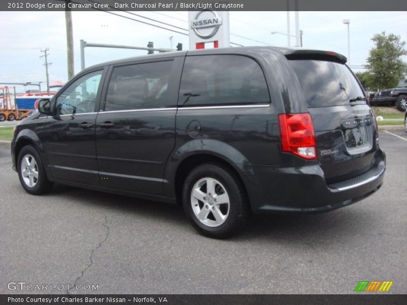 Dark Charcoal Pearl / Black/Light Graystone 2012 Dodge Grand Caravan Crew