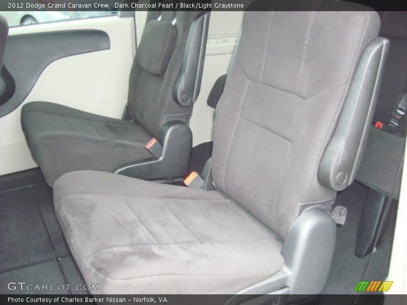 Dark Charcoal Pearl / Black/Light Graystone 2012 Dodge Grand Caravan Crew