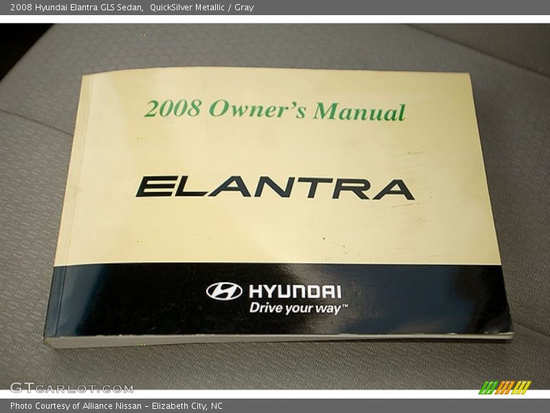 QuickSilver Metallic / Gray 2008 Hyundai Elantra GLS Sedan