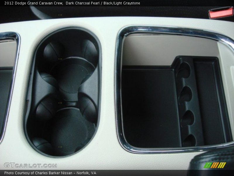 Dark Charcoal Pearl / Black/Light Graystone 2012 Dodge Grand Caravan Crew