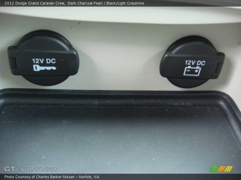 Dark Charcoal Pearl / Black/Light Graystone 2012 Dodge Grand Caravan Crew