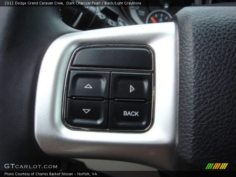 Dark Charcoal Pearl / Black/Light Graystone 2012 Dodge Grand Caravan Crew