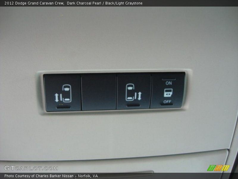 Dark Charcoal Pearl / Black/Light Graystone 2012 Dodge Grand Caravan Crew