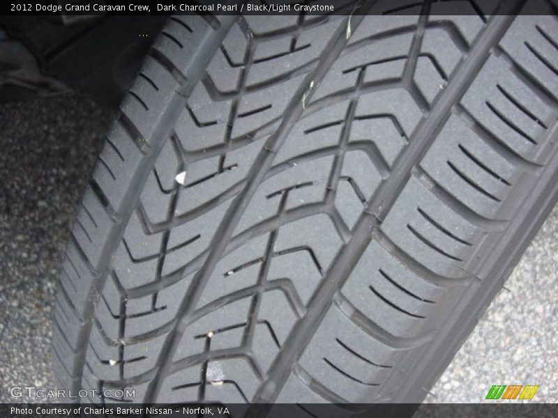 Dark Charcoal Pearl / Black/Light Graystone 2012 Dodge Grand Caravan Crew