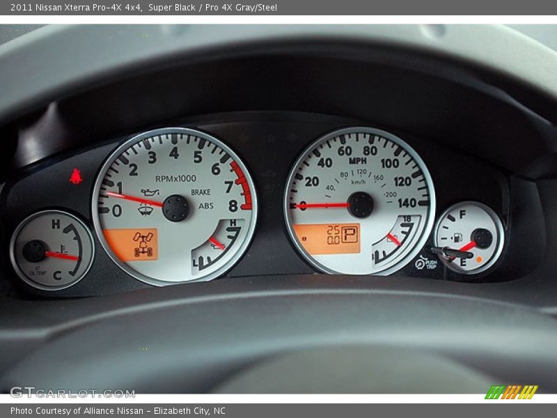 Super Black / Pro 4X Gray/Steel 2011 Nissan Xterra Pro-4X 4x4