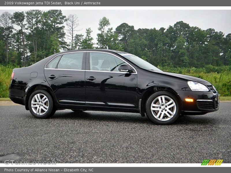 Black Uni / Anthracite 2009 Volkswagen Jetta TDI Sedan