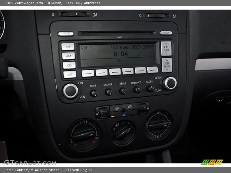 Black Uni / Anthracite 2009 Volkswagen Jetta TDI Sedan