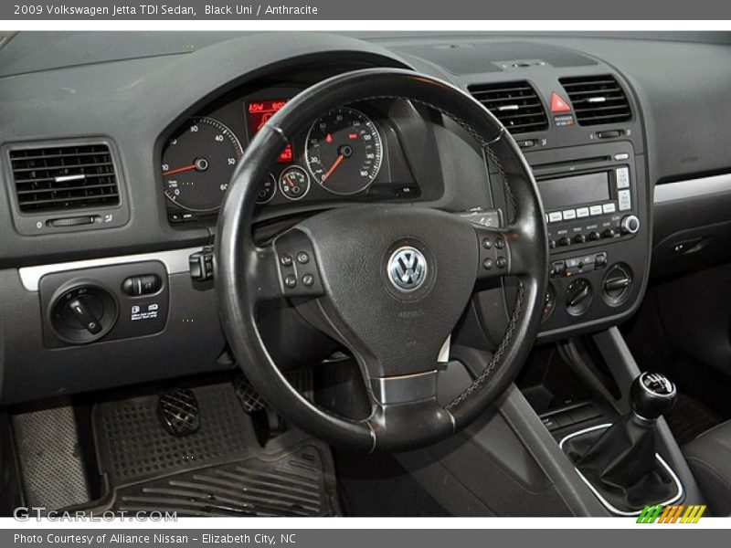Black Uni / Anthracite 2009 Volkswagen Jetta TDI Sedan
