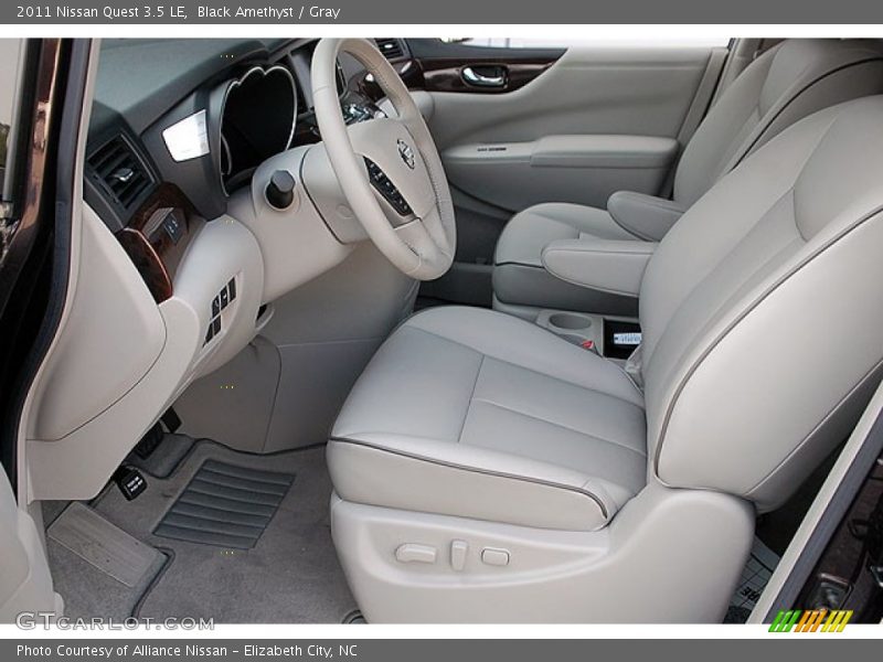 Black Amethyst / Gray 2011 Nissan Quest 3.5 LE