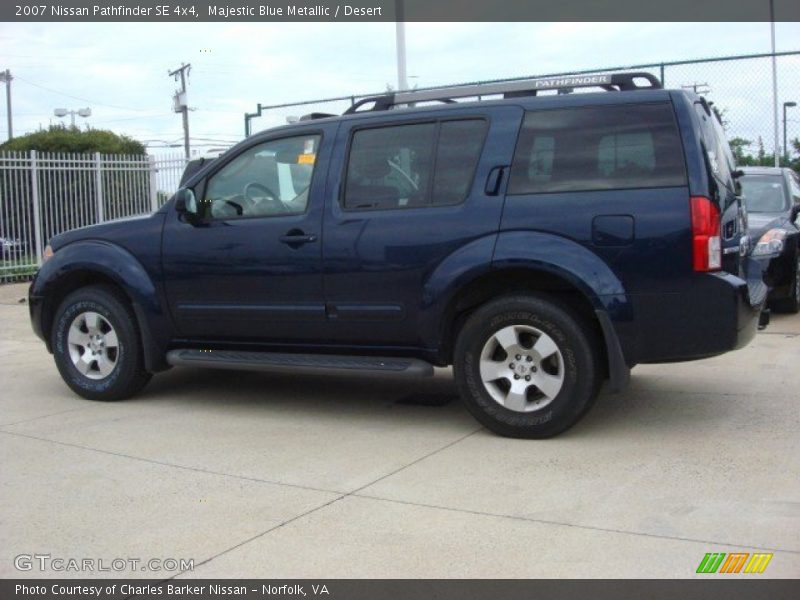 Majestic Blue Metallic / Desert 2007 Nissan Pathfinder SE 4x4