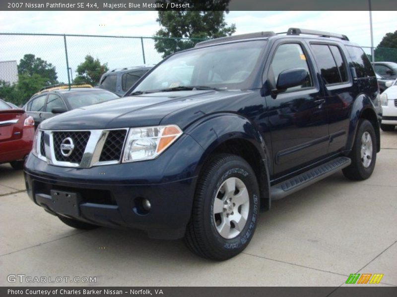 Majestic Blue Metallic / Desert 2007 Nissan Pathfinder SE 4x4
