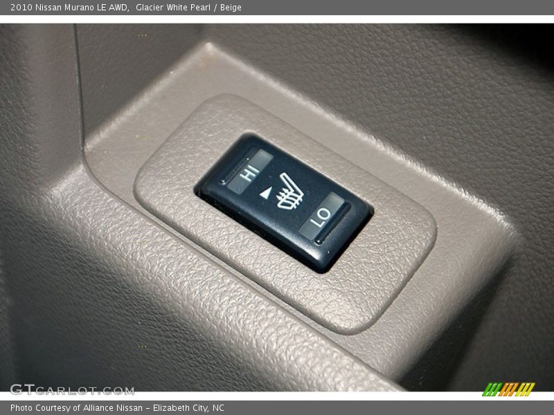 Glacier White Pearl / Beige 2010 Nissan Murano LE AWD
