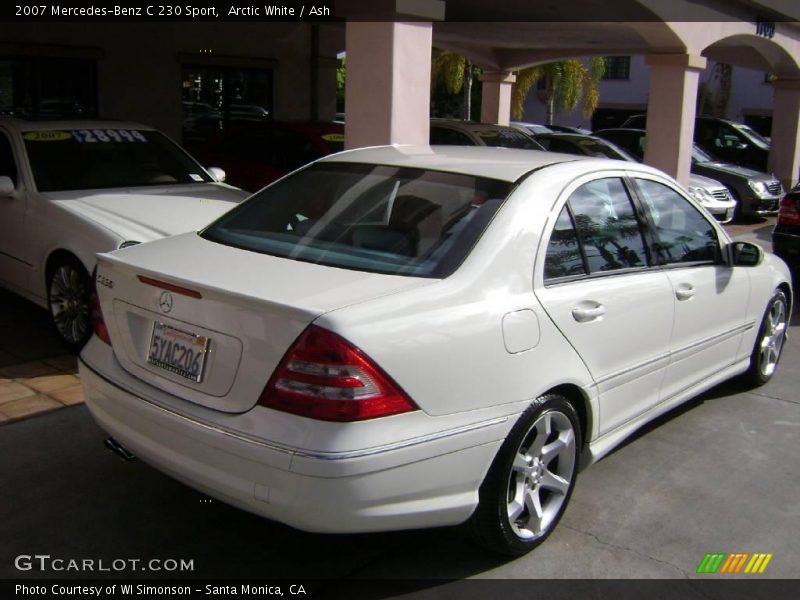 Arctic White / Ash 2007 Mercedes-Benz C 230 Sport