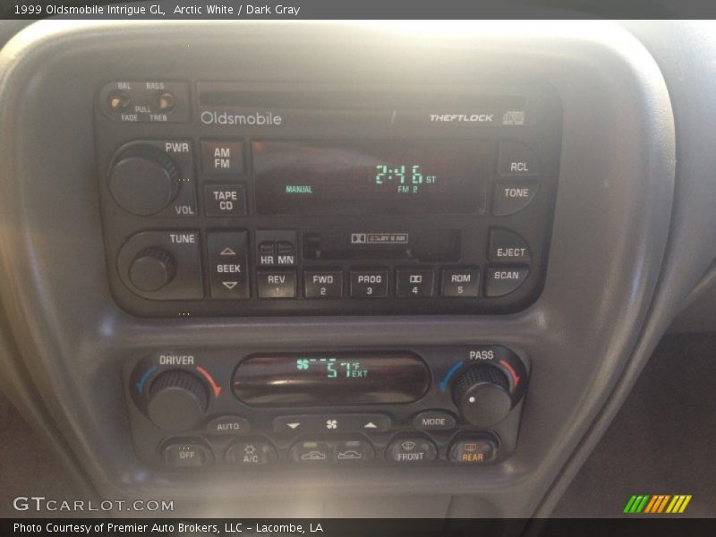 Arctic White / Dark Gray 1999 Oldsmobile Intrigue GL
