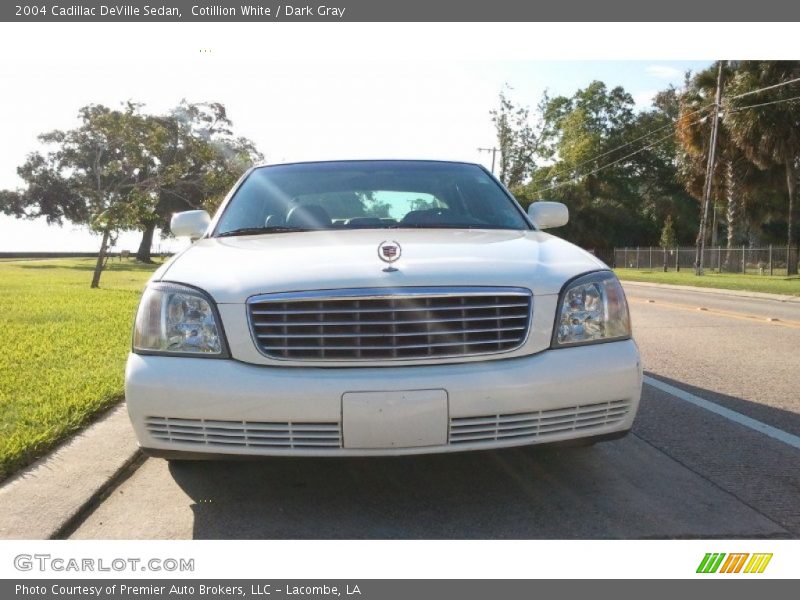 Cotillion White / Dark Gray 2004 Cadillac DeVille Sedan