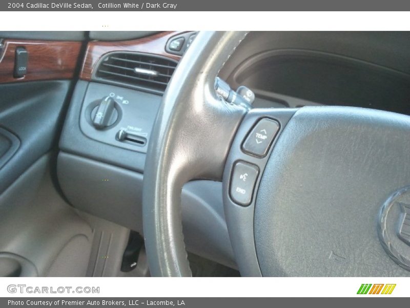 Cotillion White / Dark Gray 2004 Cadillac DeVille Sedan