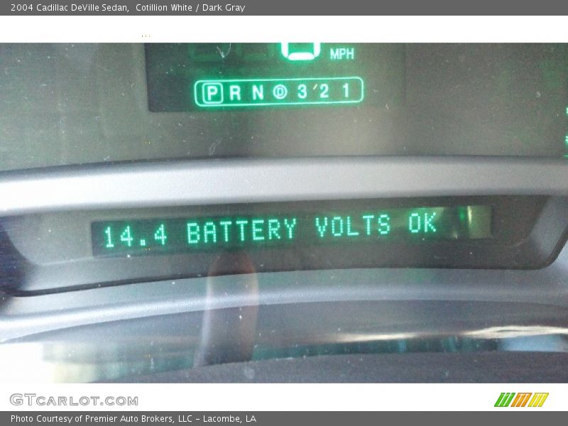 Cotillion White / Dark Gray 2004 Cadillac DeVille Sedan