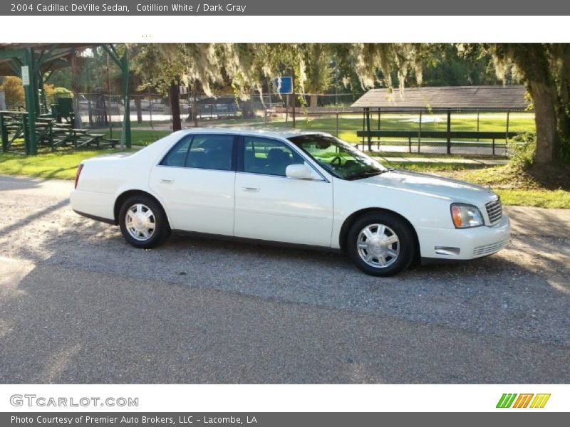 Cotillion White / Dark Gray 2004 Cadillac DeVille Sedan