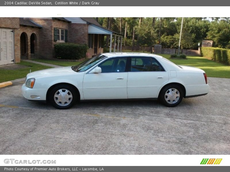 Cotillion White / Dark Gray 2004 Cadillac DeVille Sedan