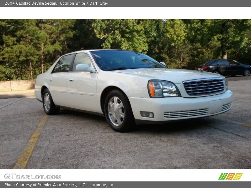 Cotillion White / Dark Gray 2004 Cadillac DeVille Sedan