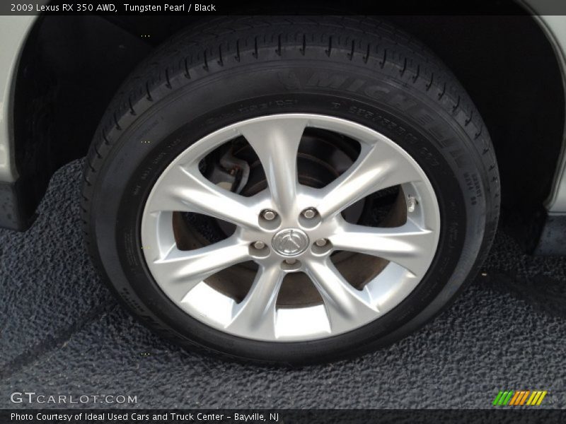 Tungsten Pearl / Black 2009 Lexus RX 350 AWD