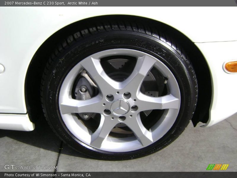 Arctic White / Ash 2007 Mercedes-Benz C 230 Sport