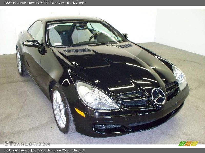 Black / Beige 2007 Mercedes-Benz SLK 280 Roadster