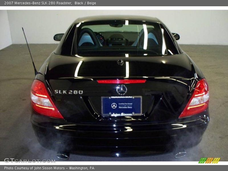 Black / Beige 2007 Mercedes-Benz SLK 280 Roadster
