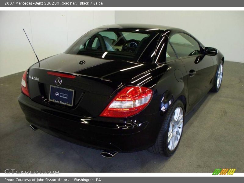 Black / Beige 2007 Mercedes-Benz SLK 280 Roadster