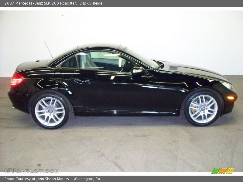 Black / Beige 2007 Mercedes-Benz SLK 280 Roadster