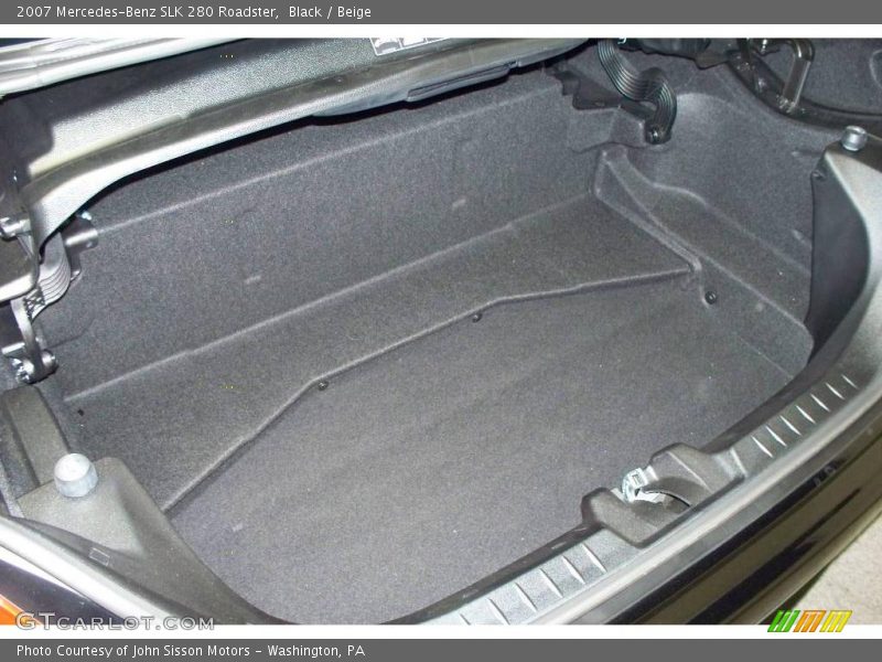 Black / Beige 2007 Mercedes-Benz SLK 280 Roadster